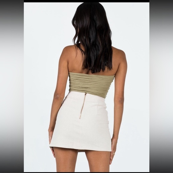 Lioness Princess Polly Lola Mini Skirt - Small, Oatmeal, New Without Tags - Picture 2 of 8